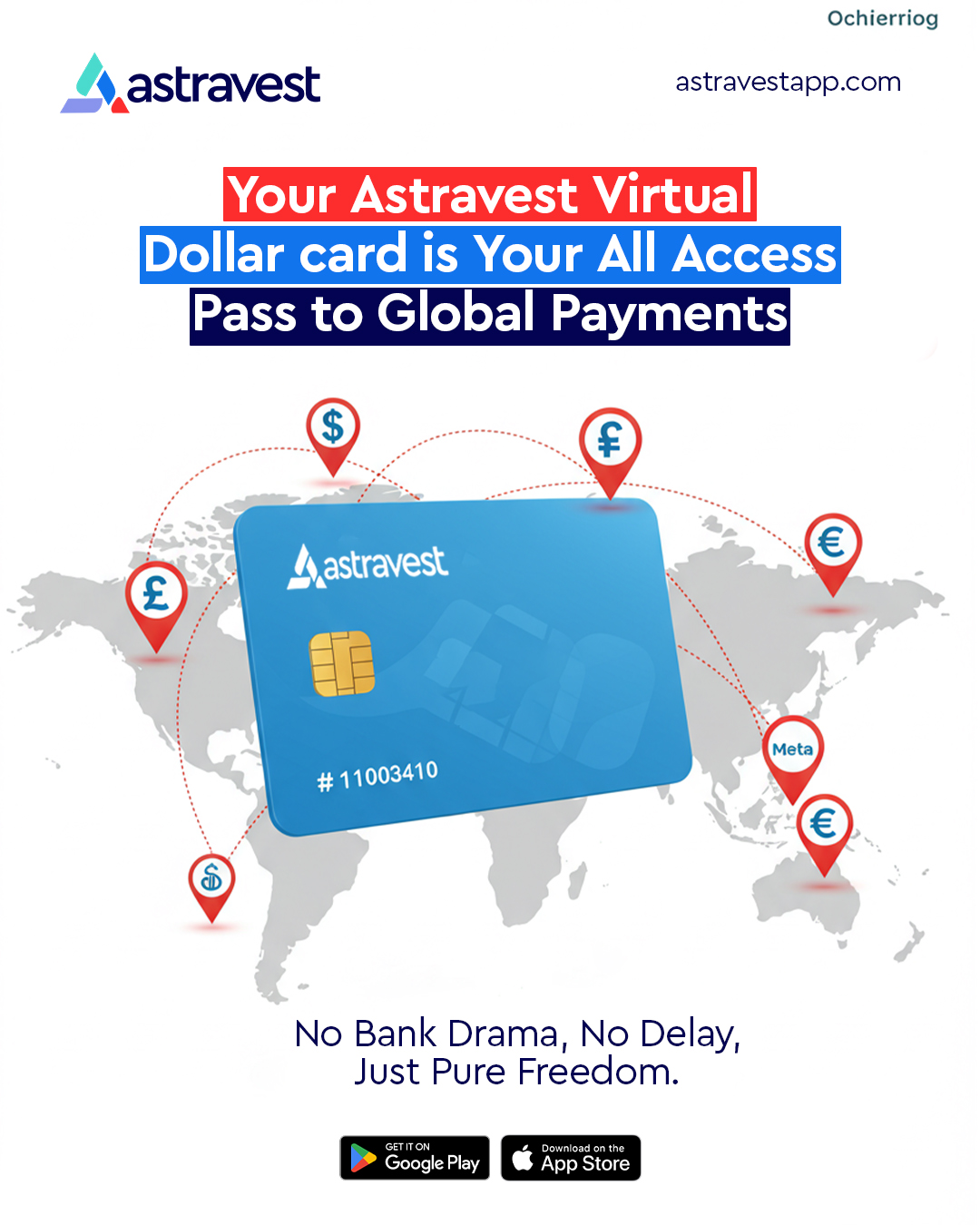 Astravest Virtual Dollar Card - Global Access Pass